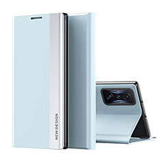 Xiaomi Redmi K50 Gaming 5G用手帳型 レザーケース スタンド カバー Q01H Xiaomi ブルー