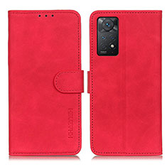 Xiaomi Redmi Note 11 Pro 4G用手帳型 レザーケース スタンド カバー K03Z Xiaomi レッド