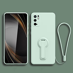 Xiaomi Redmi Note 11 SE 5G用極薄ソフトケース シリコンケース 耐衝撃 全面保護 スタンド バンパー Xiaomi ライトグリーン