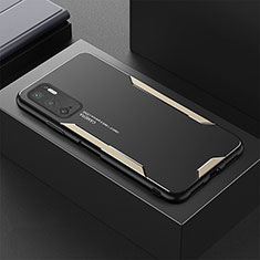 Xiaomi Redmi Note 11 SE 5G用ケース 高級感 手触り良い アルミメタル 製の金属製 兼シリコン カバー Xiaomi ゴールド