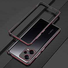 Xiaomi Redmi Note 12 5G用ケース 高級感 手触り良い アルミメタル 製の金属製 バンパー カバー S01 Xiaomi レッド・ブラック