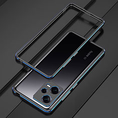 Xiaomi Redmi Note 12 5G用ケース 高級感 手触り良い アルミメタル 製の金属製 バンパー カバー S01 Xiaomi ネイビー・ブラック