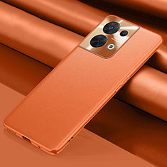 Xiaomi Redmi Note 13 5G用ケース 高級感 手触り良いレザー柄 QK1 Xiaomi オレンジ