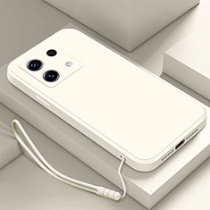 Xiaomi Redmi Note 13 5G用360度 フルカバー極薄ソフトケース シリコンケース 耐衝撃 全面保護 バンパー S01 Xiaomi ホワイト
