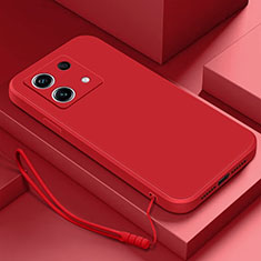Xiaomi Redmi Note 13 5G用360度 フルカバー極薄ソフトケース シリコンケース 耐衝撃 全面保護 バンパー S01 Xiaomi レッド