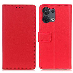 Xiaomi Redmi Note 13 Pro 5G用手帳型 レザーケース スタンド カバー M08L Xiaomi レッド