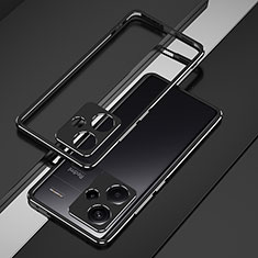 Xiaomi Redmi Note 13 Pro+ Plus 5G用ケース 高級感 手触り良い アルミメタル 製の金属製 バンパー カバー JZ1 Xiaomi シルバー・ブラック