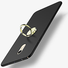 Xiaomi Redmi Note 4用ハードケース プラスチック 質感もマット アンド指輪 A03 Xiaomi ブラック