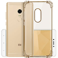 Xiaomi Redmi Note 4 Standard Edition用極薄ソフトケース シリコンケース 耐衝撃 全面保護 クリア透明 Xiaomi ゴールド