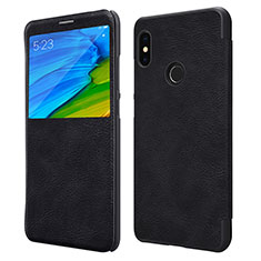 Xiaomi Redmi Note 5 Pro用手帳型 レザーケース スタンド Xiaomi ブラック