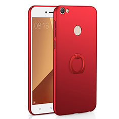 Xiaomi Redmi Note 5A High Edition用ハードケース プラスチック 質感もマット アンド指輪 A01 Xiaomi レッド