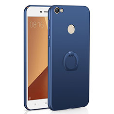 Xiaomi Redmi Note 5A Prime用ハードケース プラスチック 質感もマット アンド指輪 A01 Xiaomi ネイビー