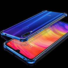 Xiaomi Redmi Note 7 Pro用極薄ソフトケース シリコンケース 耐衝撃 全面保護 クリア透明 H01 Xiaomi ネイビー