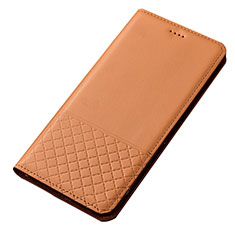 Xiaomi Redmi Note 8 (2021)用手帳型 レザーケース スタンド カバー T14 Xiaomi オレンジ