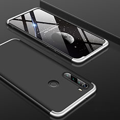Xiaomi Redmi Note 8 (2021)用ハードケース プラスチック 質感もマット 前面と背面 360度 フルカバー P01 Xiaomi シルバー・ブラック