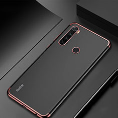 Xiaomi Redmi Note 8 (2021)用極薄ソフトケース シリコンケース 耐衝撃 全面保護 クリア透明 H04 Xiaomi ローズゴールド