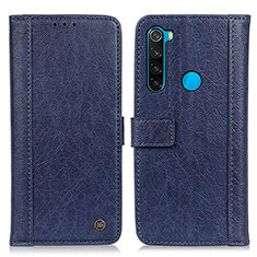 Xiaomi Redmi Note 8 (2021)用手帳型 レザーケース スタンド カバー M10L Xiaomi ネイビー