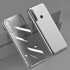Xiaomi Redmi Note 8 (2021)用極薄ソフトケース シリコンケース 耐衝撃 全面保護 クリア透明 D01 Xiaomi シルバー