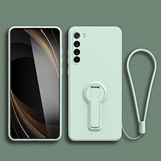 Xiaomi Redmi Note 8 (2021)用極薄ソフトケース シリコンケース 耐衝撃 全面保護 スタンド バンパー Xiaomi ライトグリーン