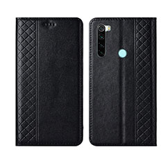 Xiaomi Redmi Note 8用手帳型 レザーケース スタンド カバー T16 Xiaomi ブラック