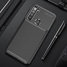 Xiaomi Redmi Note 8用シリコンケース ソフトタッチラバー ツイル カバー Y01 Xiaomi ブラック