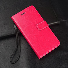 Xiaomi Redmi Note 8 Pro用手帳型 レザーケース スタンド カバー T02 Xiaomi ローズレッド