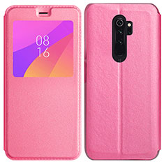 Xiaomi Redmi Note 8 Pro用手帳型 レザーケース スタンド カバー T11 Xiaomi ピンク