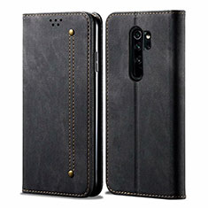 Xiaomi Redmi Note 8 Pro用手帳型 布 スタンド H01 Xiaomi ブラック