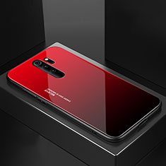 Xiaomi Redmi Note 8 Pro用ハイブリットバンパーケース プラスチック 鏡面 カバー M02 Xiaomi レッド