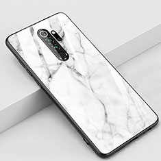 Xiaomi Redmi Note 8 Pro用ハイブリットバンパーケース プラスチック パターン 鏡面 カバー S03 Xiaomi ホワイト