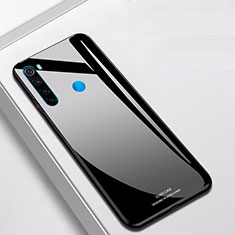 Xiaomi Redmi Note 8T用ハイブリットバンパーケース プラスチック 鏡面 カバー T01 Xiaomi ブラック