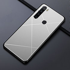 Xiaomi Redmi Note 8T用ケース 高級感 手触り良い アルミメタル 製の金属製 カバー T03 Xiaomi シルバー