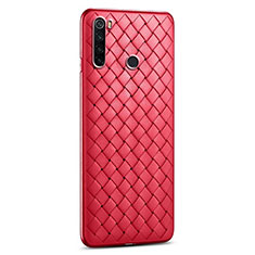 Xiaomi Redmi Note 8T用シリコンケース ソフトタッチラバー レザー柄 カバー H02 Xiaomi レッド