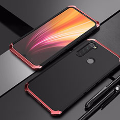 Xiaomi Redmi Note 8T用ケース 高級感 手触り良い アルミメタル 製の金属製 カバー Xiaomi レッド・ブラック