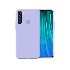 Xiaomi Redmi Note 8T用360度 フルカバー極薄ソフトケース シリコンケース 耐衝撃 全面保護 バンパー Xiaomi パープル