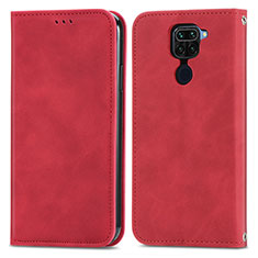 Xiaomi Redmi Note 9用手帳型 レザーケース スタンド カバー S04D Xiaomi レッド