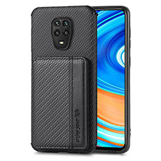 Xiaomi Redmi Note 9 Pro用極薄ソフトケース シリコンケース 耐衝撃 全面保護 マグネット式 バンパー S01D Xiaomi ブラック