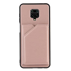 Xiaomi Redmi Note 9 Pro用ケース 高級感 手触り良いレザー柄 Y01B Xiaomi ローズゴールド