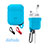 シリコン ケース 保護 収納 ズ用 Airpods 充電ボックス Z02 アップル ブルー