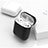 シリコン ケース 保護 収納 ズ用 Airpods 充電ボックス C01 アップル ブラック