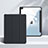 Apple iPad 10.2 (2020)用手帳型 レザーケース スタンド カバー L02 アップル ブラック