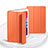 Apple iPad 10.2 (2020)用手帳型 レザーケース スタンド カバー L03 アップル オレンジ