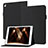 Apple iPad 10.2 (2020)用手帳型 レザーケース スタンド カバー YX1 アップル ブラック