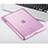 Apple iPad 2用極薄ソフトケース シリコンケース 耐衝撃 全面保護 クリア透明 アップル ピンク