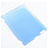 Apple iPad 2用極薄ケース クリア透明 プラスチック アップル ブルー