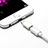 Apple iPad 4用Android Micro USB to Lightning USB アクティブ変換ケーブルアダプタ H01 アップル ホワイト