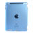 Apple iPad 4用極薄ケース クリア透明 プラスチック アップル ブルー