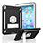 Apple iPad Air 3用ハイブリットバンパーケース スタンド プラスチック 兼シリコーン カバー YJ2 アップル ダークグレー