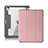 Apple iPad Air 4 10.9 (2020)用手帳型 レザーケース スタンド カバー L02 アップル ピンク
