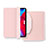 Apple iPad Air 4 10.9 (2020)用手帳型 レザーケース スタンド カバー L04 アップル ピンク